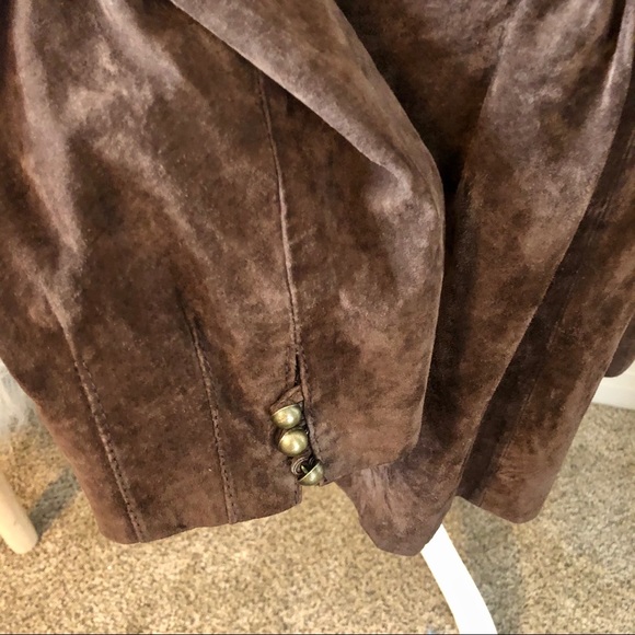 Pamela McCoy Couture brown leather jacket - Picture 6 of 8